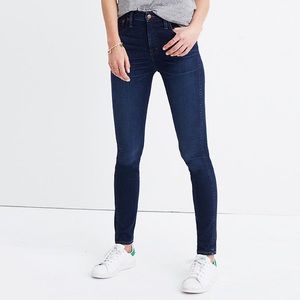 10” high-rise skinny jeans Hayes wash